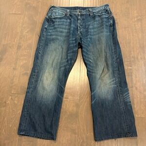 Ed Hardy Selvedge Jeans‎ Men's 36x29.5 Y2K Early 2000s Denim Hemmed